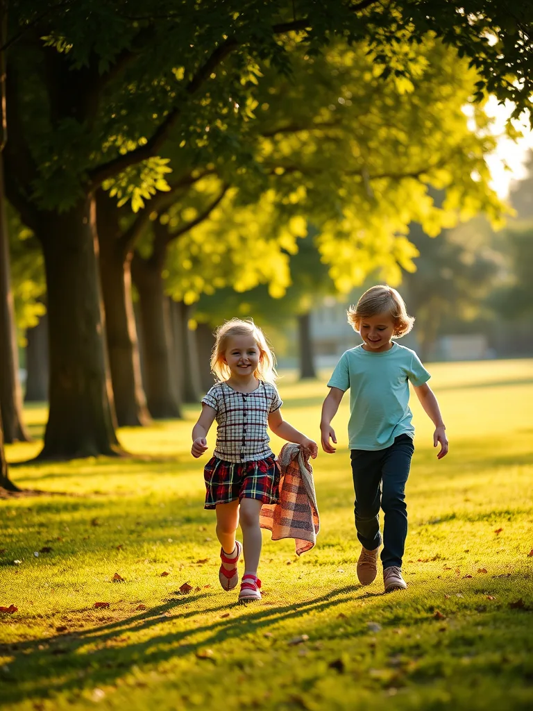 A family enjoying time together outdoors